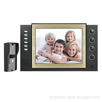 8-inch Wired color high resolution video door phone security system